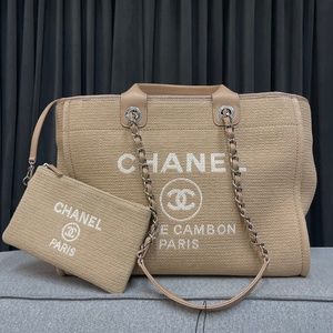 Chanel Deauville NWT Beige 22S